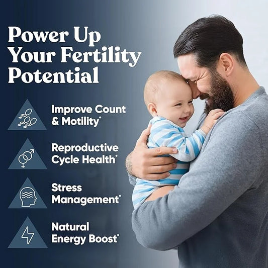 Conception For Him – Fertility Supplements for Men, Male Fertility Booster & Prenatal – Optimal Sperm Count, Motility Stre...