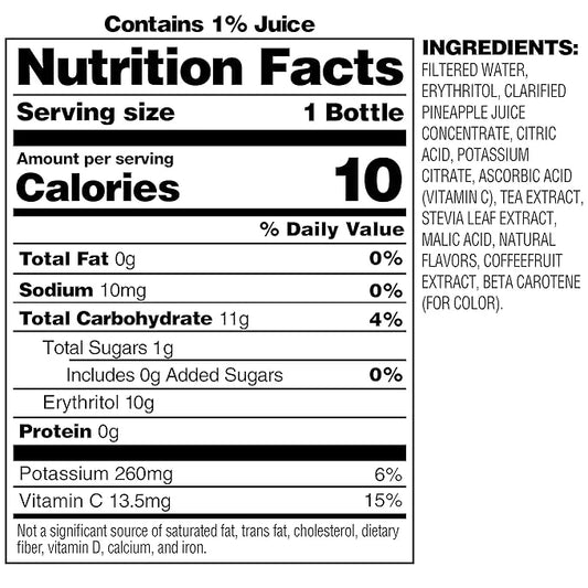 Bai Pilavo Pineapple Mango, Antioxidant Infused Beverage, 18 fl oz Bottles (Pack of 12) - Product Image