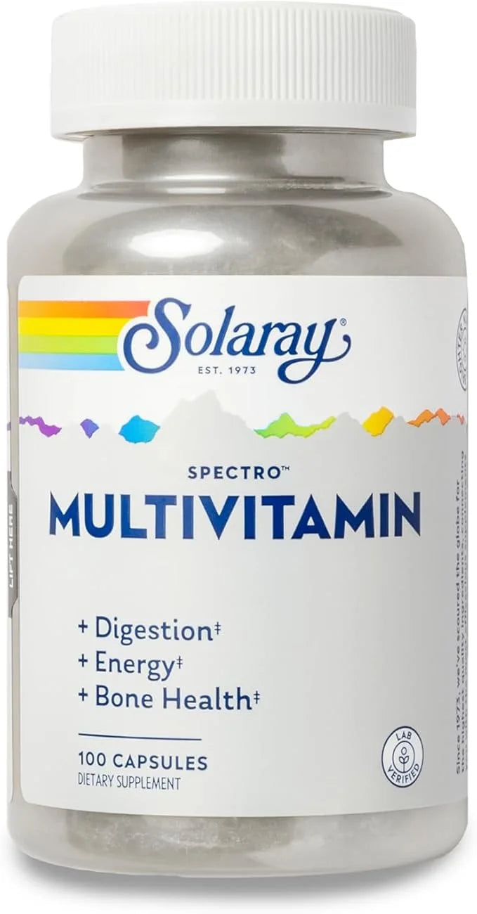 SOLARAY Spectro Multivitamin with Iron 16 Servings, 100 Capsules
