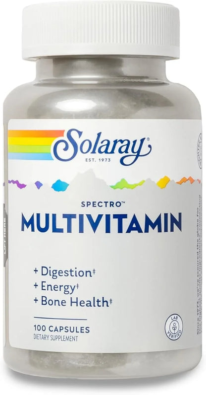 SOLARAY Spectro Multivitamin with Iron 16 Servings, 100 Capsules