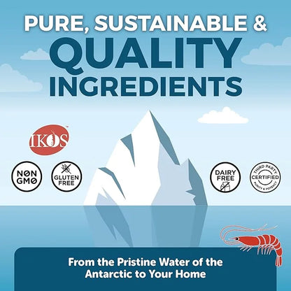 Viva Naturals Antarctic Krill Oil Omega 3 Fatty 1250 mg, 60 Count