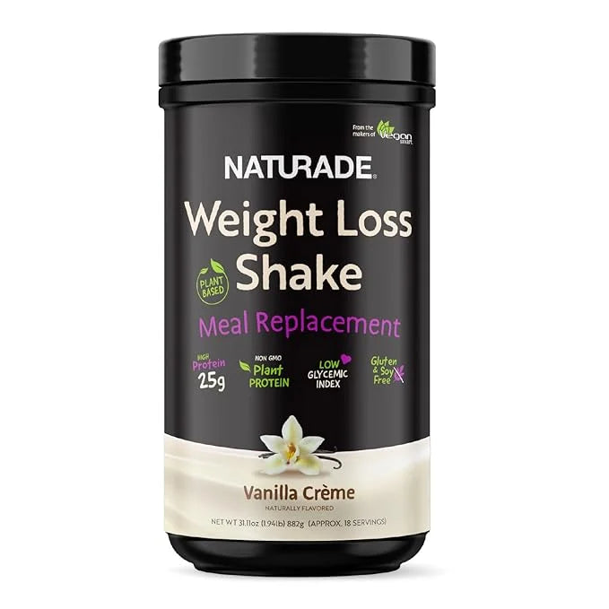 Naturade Plant-Based Weight Loss Shake, 25g 6g Dietary 18 Servings