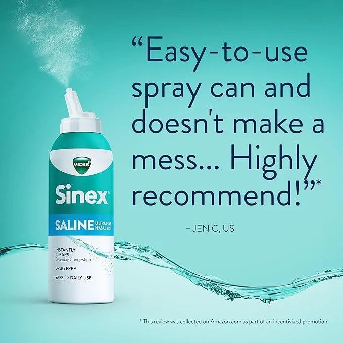 Vicks Sinex SALINE Nasal Spray, Drug 5.0 fl 2