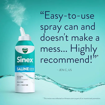 Vicks Sinex SALINE Nasal Spray, Drug 5.0 fl 2
