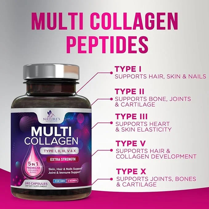 Collagen Peptides for Women & Men, 240 Capsules