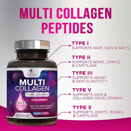 Collagen Peptides for Women & Men, 240 Capsules