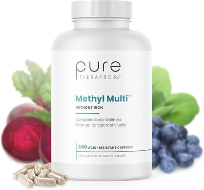 Methyl Multi Without Iron 240 Vegan B12 & (5-MTHF), Ultra