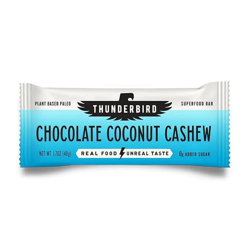 Thunderbird Bars Energy Snack, Gluten-Free with Protein, Healthy Real Food, Vegan Paleo Non-GMO, No Added Sugar, Chocolate...