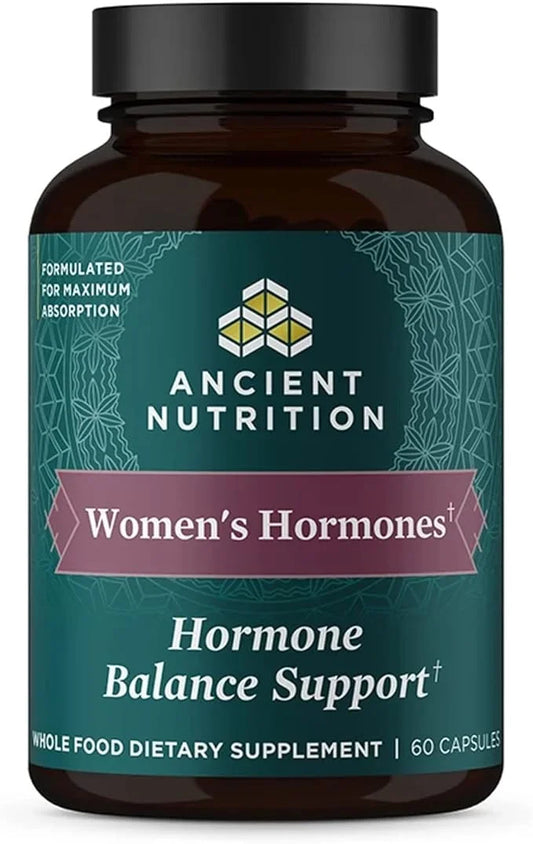 Ancient Nutrition Women's Hormones, Helps Reduce Stress, Supports Energy, Hormone Balance, Gluten Free, Paleo and Keto Fri...