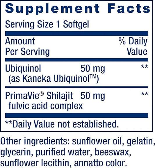 Life Extension Super Ubiquinol CoQ10 50 mg, 100 softgels