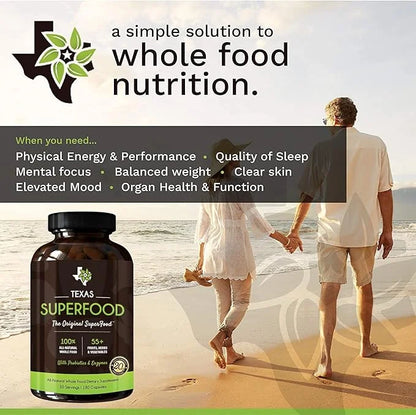 Original Superfood Capsules, Superfood Reds and Greens, All-Natural Whole Food Dietary Supplement, Non-GMO, Gluten Free, V...
