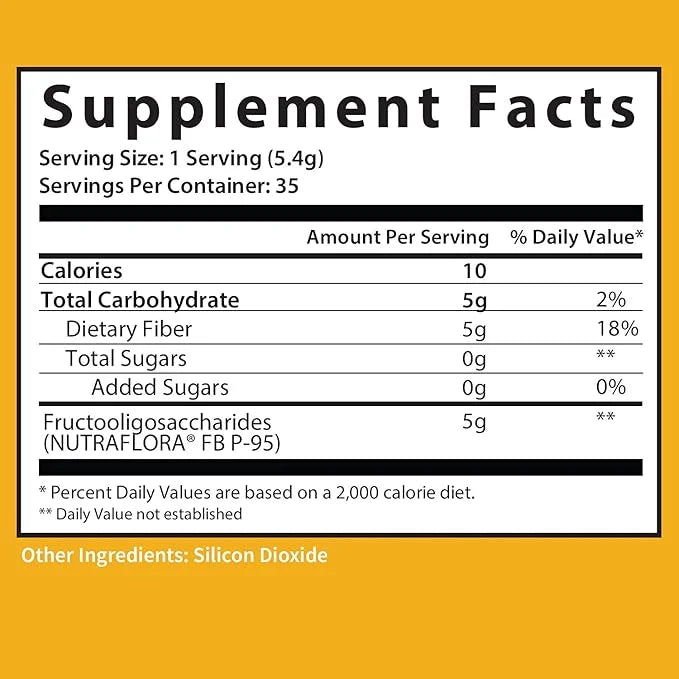 GOBIOTIX Fiber Supplement 1 Scoop 35 Servings (3 Pack)