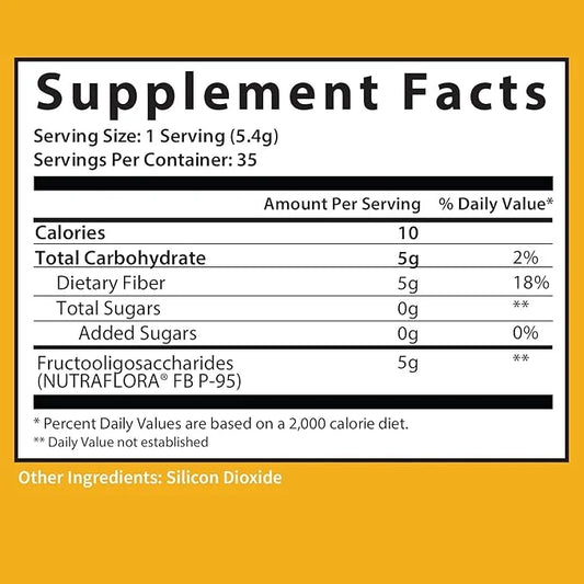 GOBIOTIX Fiber Supplement 1 Scoop 35 Servings (3 Pack)