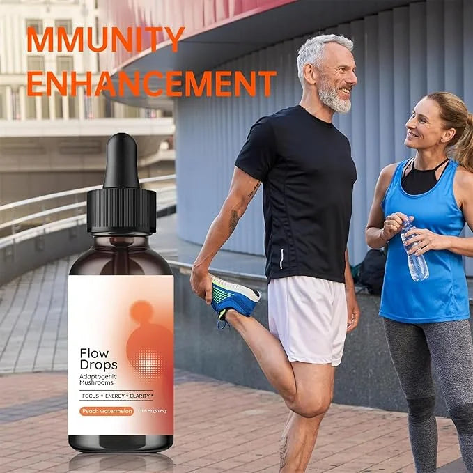 Adaptogen Mushrooms Flow Drops Focus Mental (30ml) 2pcs 2pcs