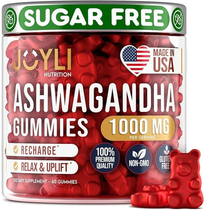 Ashwagandha Gummies for Women & Men 60 Vegan
