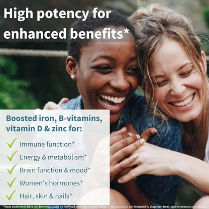 Igennus Methylated Women's Multivitamin, Methylated Folate for MTHFR, Clean Label & Sustained Release, with Iron, Non-GMO,...
