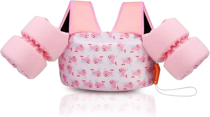 Moko Toddler Swim Vest for Kids, 20-50 lbs/22-66 lbs Clearance Swim Arm Band Cartoon Swimming Wings Pool Float Vests Sleev...