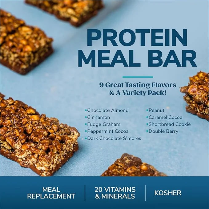 WonderSlim Meal Replacement Bar, Double Berry, 15g Protein, 20 Vitamins & Minerals, Gluten Free (7ct) - Product Image