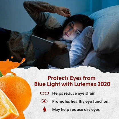 Barlean's Eye Remedy Supplement, Tangerine Flavored Fish Oil Liquid with Lutein, Astaxanthin and Zeaxanthin,1,000mg Omega ...