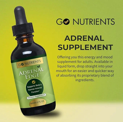 Go Nutrients Adrenal Edge Stress Relief 2.0 oz. 48 Servings
