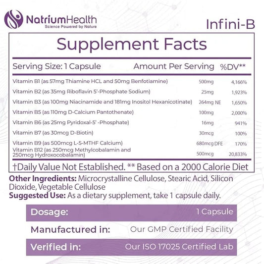 Nootropics Depot Infini-B Advanced B-Complex 60 Capsules