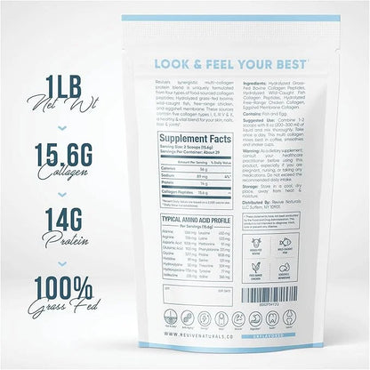 Multi Collagen Hydrolyzed Protein Powder (16oz)