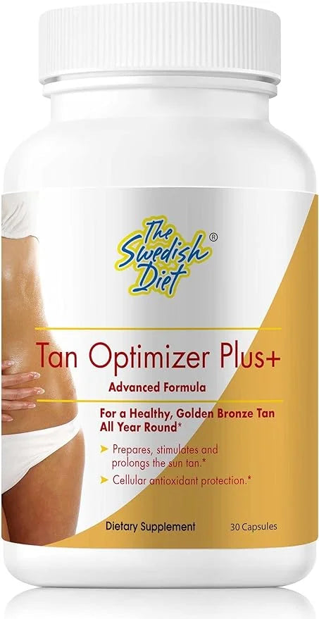 Tan Optimizer Plus+ – Tanning and Skin Health Supplement with Beta Carotene, L-Tyrosine, Collagen, and Vitamins | Immune S...