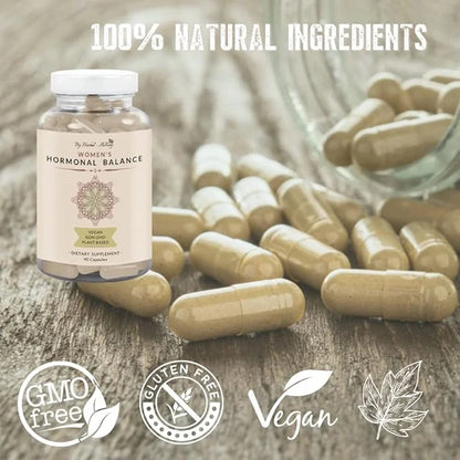 Hormone Balance for Women – Natural Female Energy & Mood Enhancement Pills – Hot Flashes Menopause Relief Supplement with ...