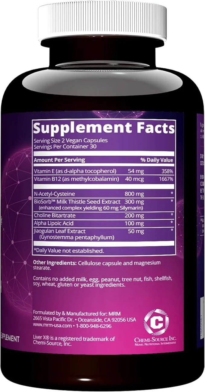 MRM Nutrition Liver X®| Detoxification 5X Absorption 30 servings