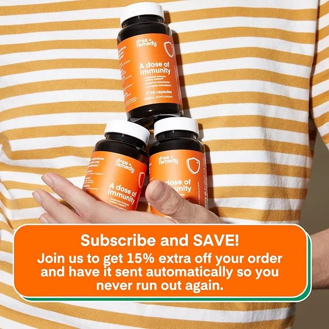 A Dose of Immunity Quercetin 500mg Quercetin 7 in 1 Immune 180 Count