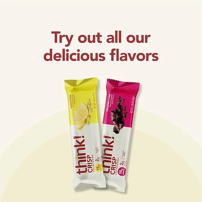 think! Protein Bars, High Protein Snacks, Gluten Free, Kosher Friendly, Lemon Crisp, 10 Count (Packaging May Vary) - Produ...