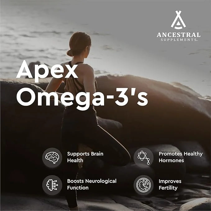 Ancestral Supplements Wild Caught Fish Eggs, 2400mg, Omega-3 Supplement Supports Brain, Heart, Fertility and Inflammatory ...