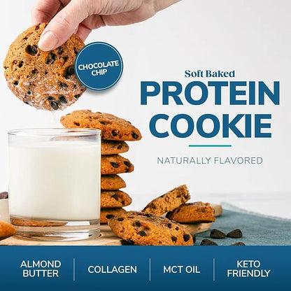 Wonderslim Protein Cookie, Chocolate Chip, Keto friendly, Low Carb, Gluten Free (7ct) - Product Image