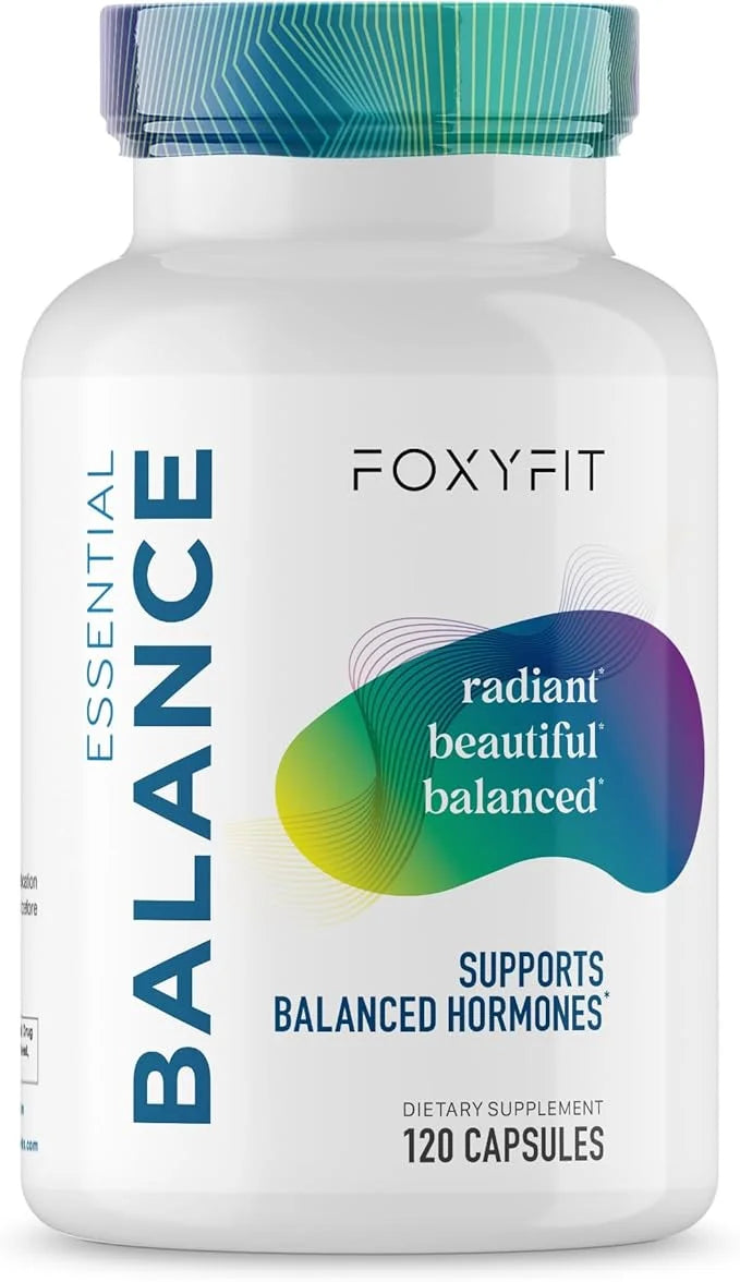 Essential Balance Hormonal Support and Vitamin Supplement for Women by Foxy Fit – Antioxidant, Healthy Skin & Hair for Dai...