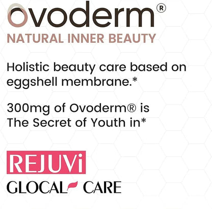 GlocalCare Rejuvi Skin Rejuvenation - Collagen Synthesis, Anti-Wrinkles with Ovoderm, Grape Seed Extract, Coenzyme Q10, Fo...