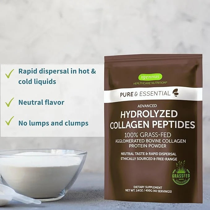 Pure & Essential 100% Grass Fed 1, 2 2 & 3, Non-GMO, 40 Servings