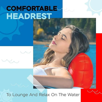 2025 New & Upgraded Sunlite Sports Heavy Duty River Tube Inflatable, Premium Water Float to Lounge Above Lake and River, O...