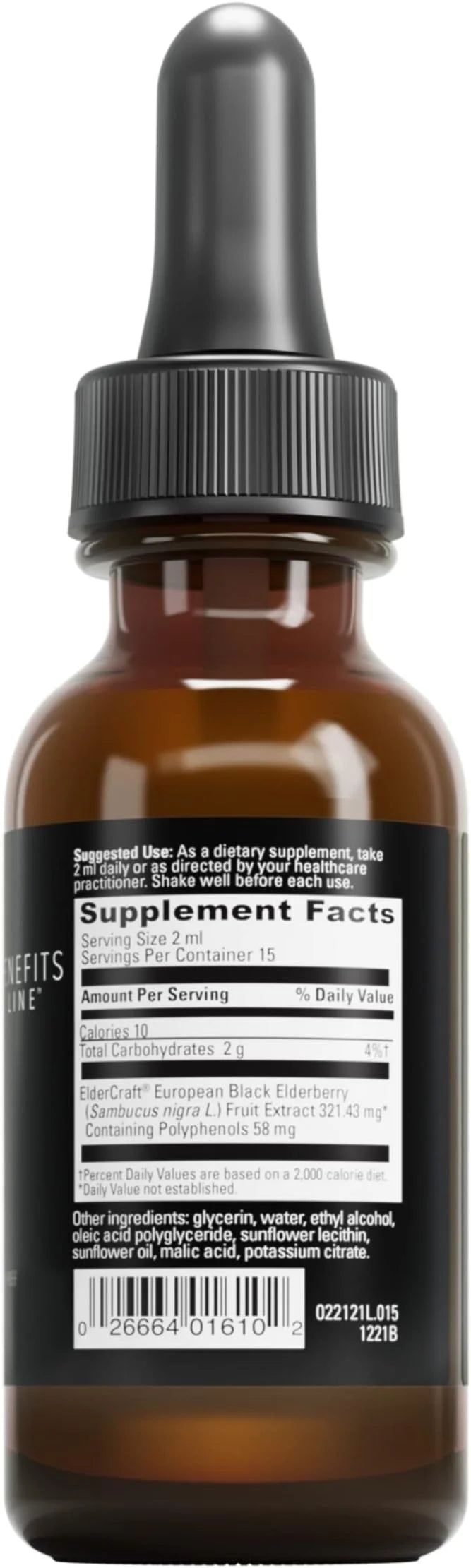 DAVINCI Labs Liposomal Elderberry 30 ml, 15 Servings
