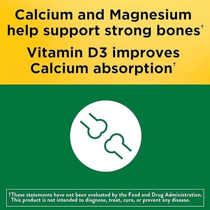 Nature Made Calcium Magnesium Zinc D3, Dietary 300 Tablets