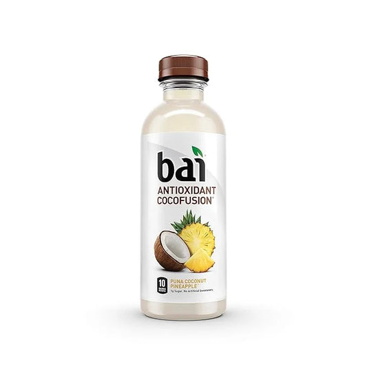 Bai Coconut Flavored Water Puna Coconut Pineapple, Antioxidant Infused, Coconut Pineapple Flavored Water Drink, 18 Fluid O...