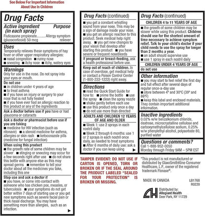 HealthA2Z Fluticasone Propionate Nasal Sprays, 24 Relief,120 Sprays, 0.54 fl