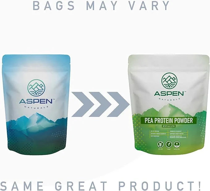 Aspen Naturals Pea Protein Powder 5 Lb – Muscle Growth, Digestion, Fullness & Heart Health Support | Unflavored, Plant Bas...