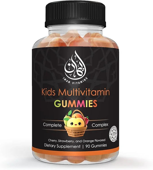 Halal Kids Multivitamin Gummies B6, B12, B12, Biotin, 90 Count