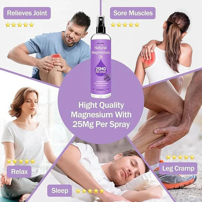 Pure Magnesium Oil Spray for Feet,Ideal Gift for Sleep & Muscle Relaxation,Better Sleep,Rapid Absorption,Quick Drying With...