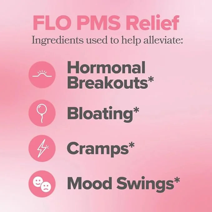 O Positiv FLO PMS Gummies 30 Servings 3) - B6, &