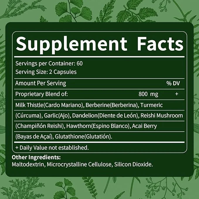 Liver Detox & Repair Capsules 120 Count