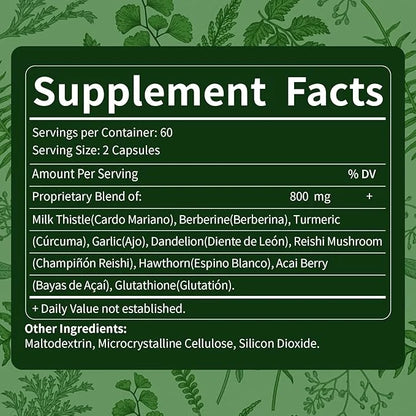 Liver Detox & Repair Capsules 120 Count