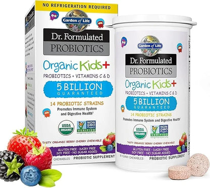 Garden of Life Kids Probiotics Gummies, Chewables 3 Billion 5 Billion