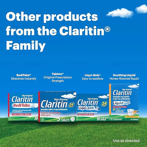 Claritin 24hr Non-Drowsy Allergy Relief, Loratadine Tablets 100ct