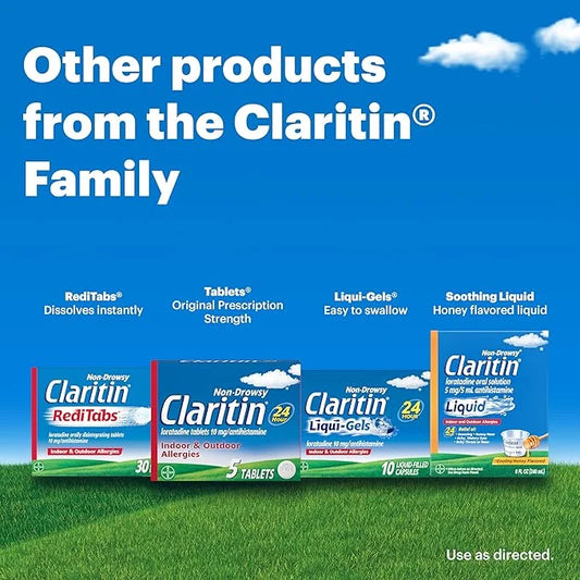 Claritin 24hr Non-Drowsy Allergy Relief, Loratadine Tablets 100ct